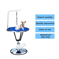 High Quality Pet Cleaning & Grooming Products Electric Lift Hydraulic Dog Round Grooming Table