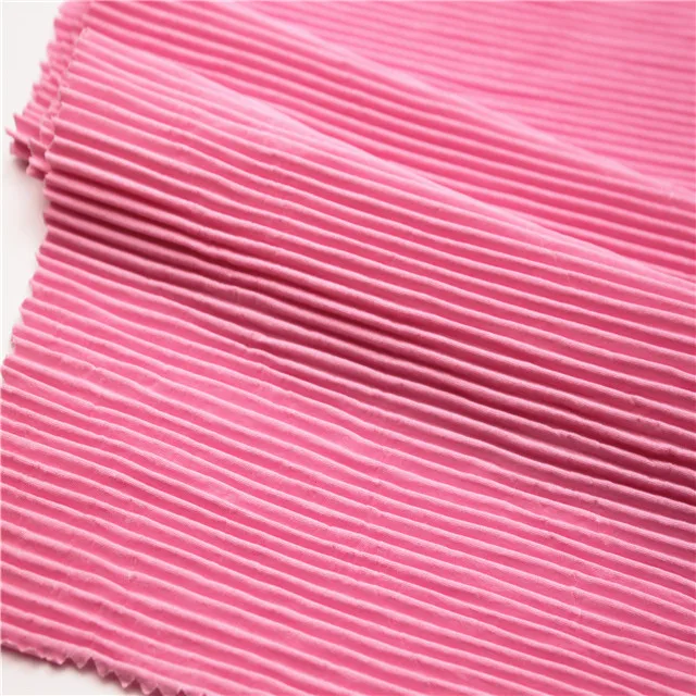 hot sale crinkle 100% polyester woven fabric crinkle for summer dress