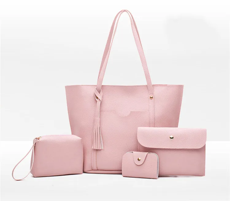  Новинка 2020 дизайнерские китайские высококачественные Элегантные Сумки из искусственной кожи комплект женских сумок 4 сумки