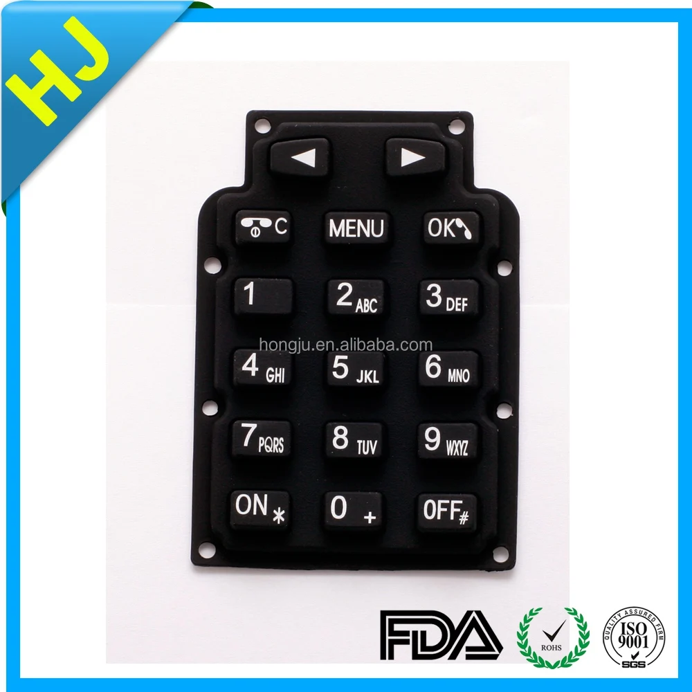 Supply all kinds of rubber keypad with best choice