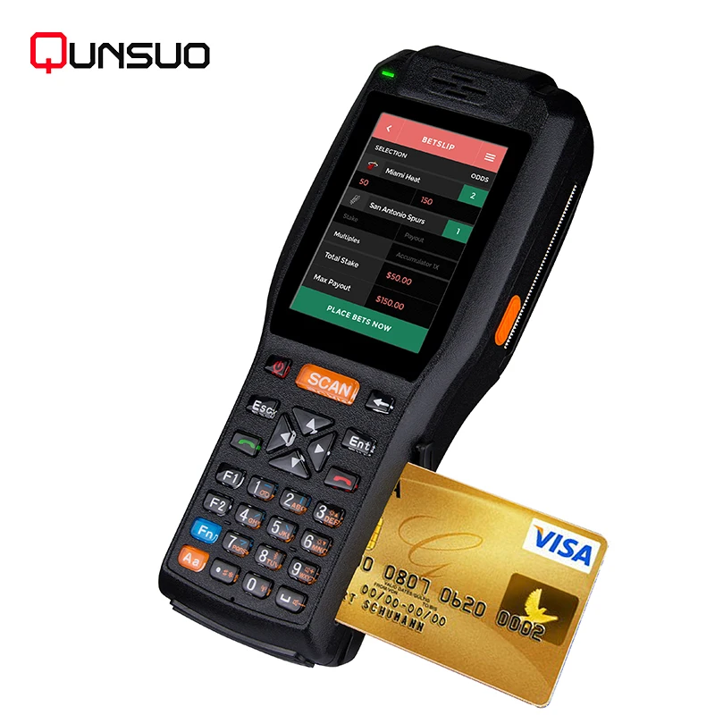 Android PDA 3506 barcode QR code scanner integrated with printer
