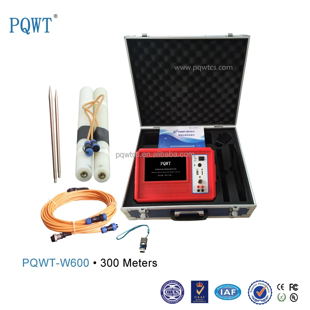 PQWT Water Detector Underground 600m Detection Multi-function finder machine