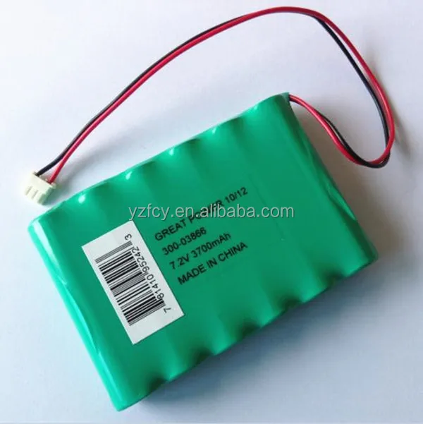 4/3A 3600mAh 7.2V rechargeable NiMH battery packs for torch, led flashlights, laptop
