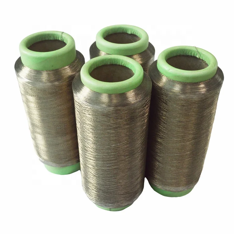 120D silver coated nylon conductive yarn for knitting weaving or