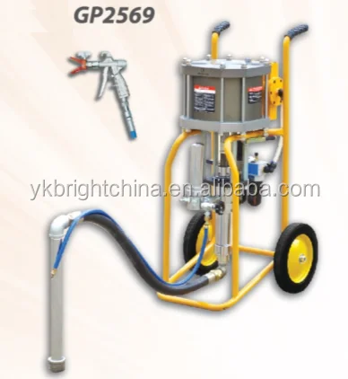 GP2569 high pressure airless sprayer 69:1 18L/min 0.3-0.6mpa 250-2400L/min cylinder dia.250mm