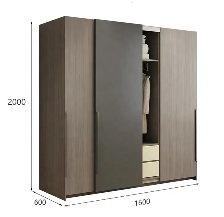 Professional manufacturer low price sliding door bedroom wardrobe