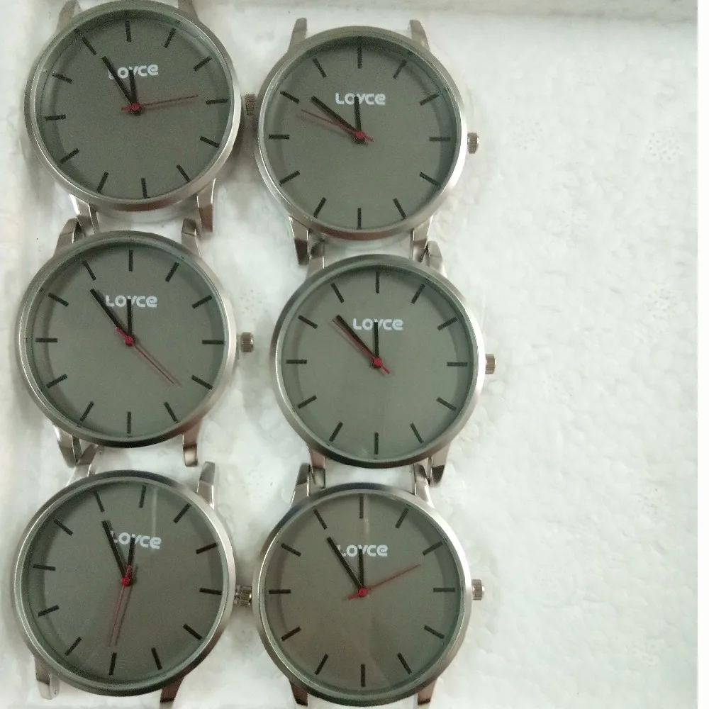 Мужские наручные часы с вашим собственным брендом напечатанным циферблатом текстом именем кожаные от японского производителя логотип на