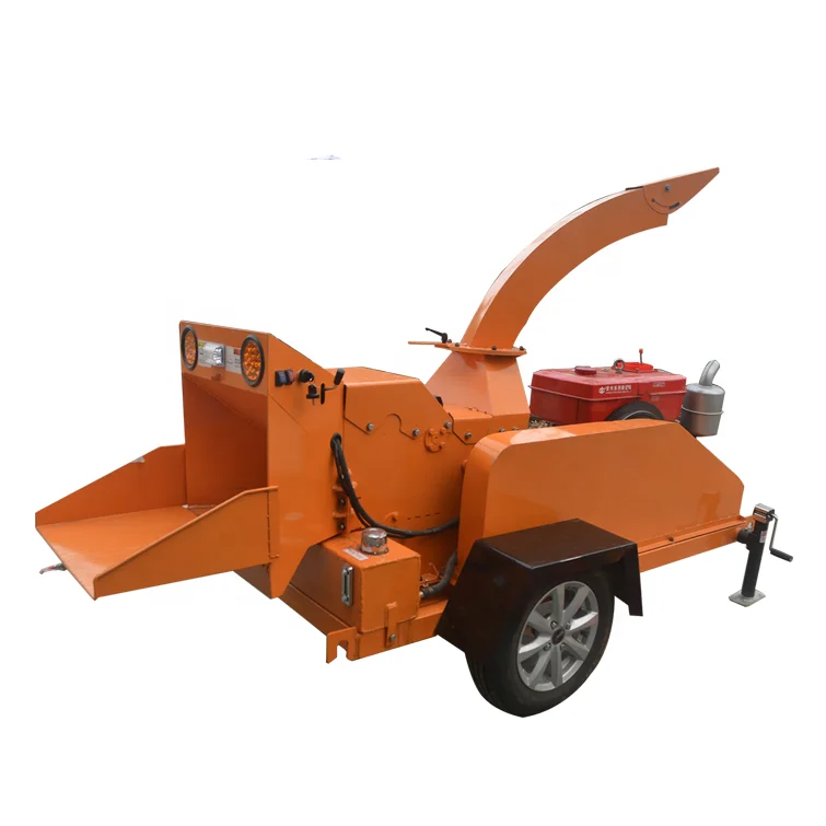 Manufactory supplier trailer mounted Wood Chipper Leaf Shredder Branch Shredder