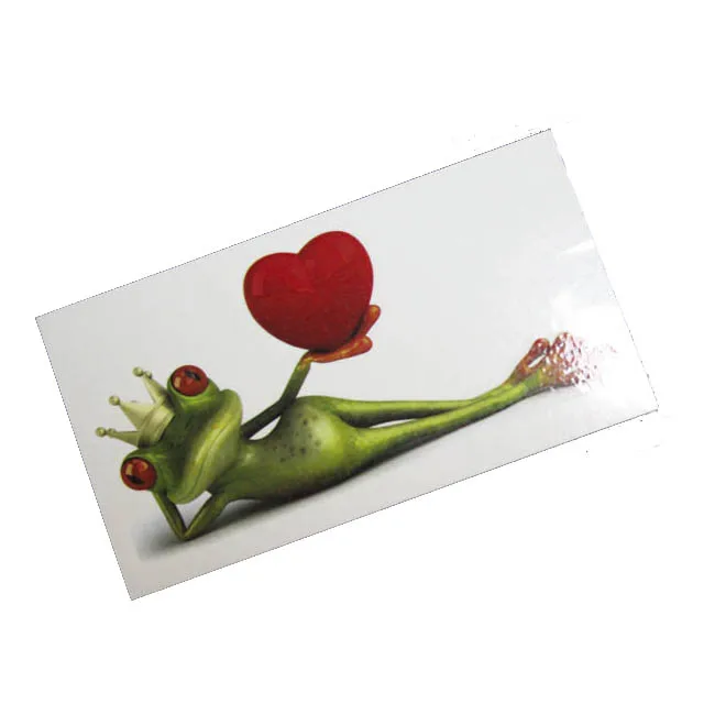 Custom printed logo water transfer fake temporary body tattoo sticker