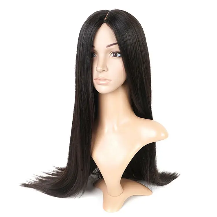 Большой запас дешевый короткий тонкий парик из корейских волос для мужчин