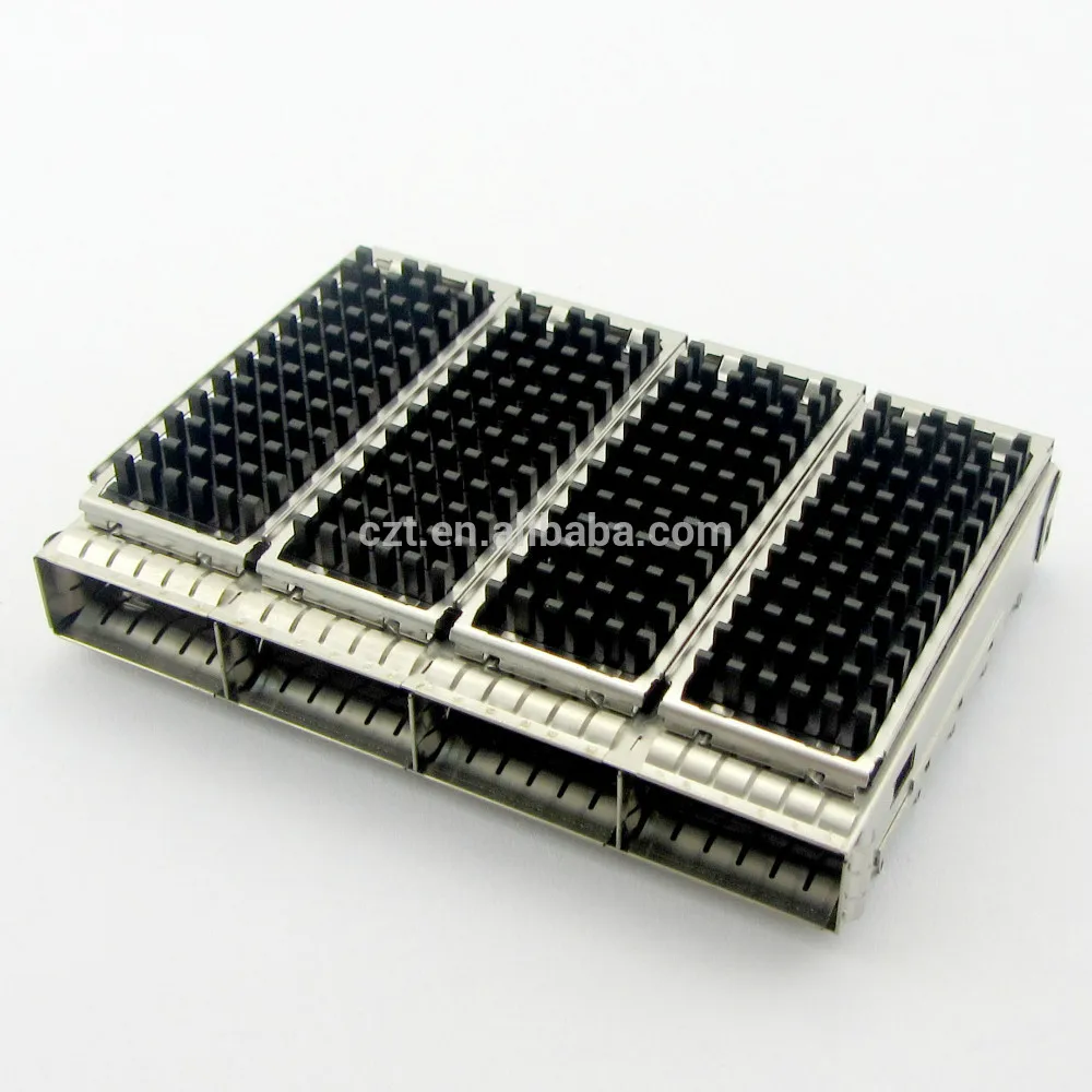 Ul утвержденных qsfp+ 1x4 с радиатором клетке( 10720414w003)