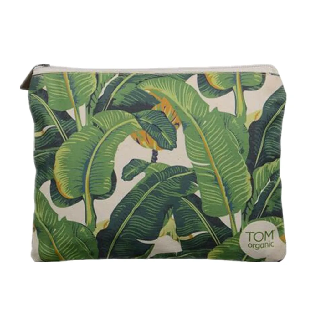 High King Recycled Cheap Plain Canvas Custom Cosmetic Bag With Zipper Make Up Bag