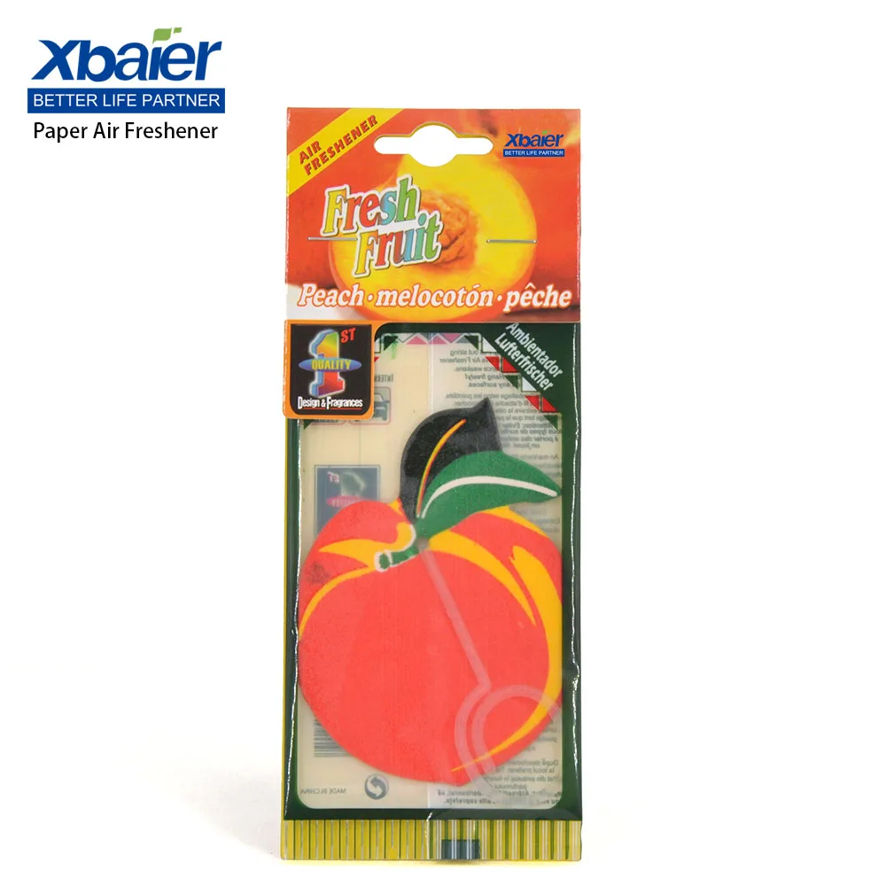 Top quality CMYK color promotional paper car air freshener hanging paper