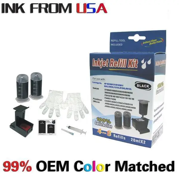 
Cartridge Refill Kit for HP 364/564/178/862 and XL black ink 