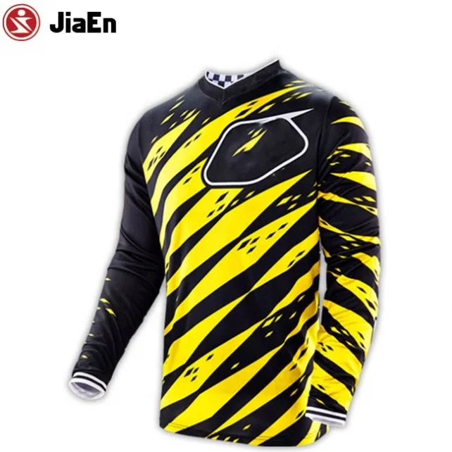 Factory Supplying Full Zipper Dryfit MTB Downhill Bicycle Jersey