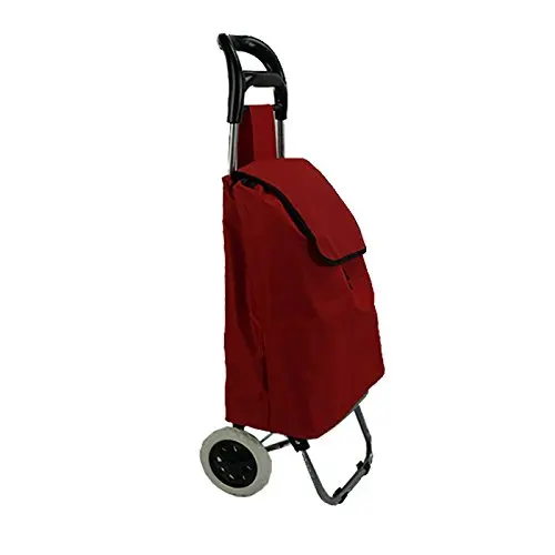 china manufacturer folding shopping trolley bag hook with 2 wheels