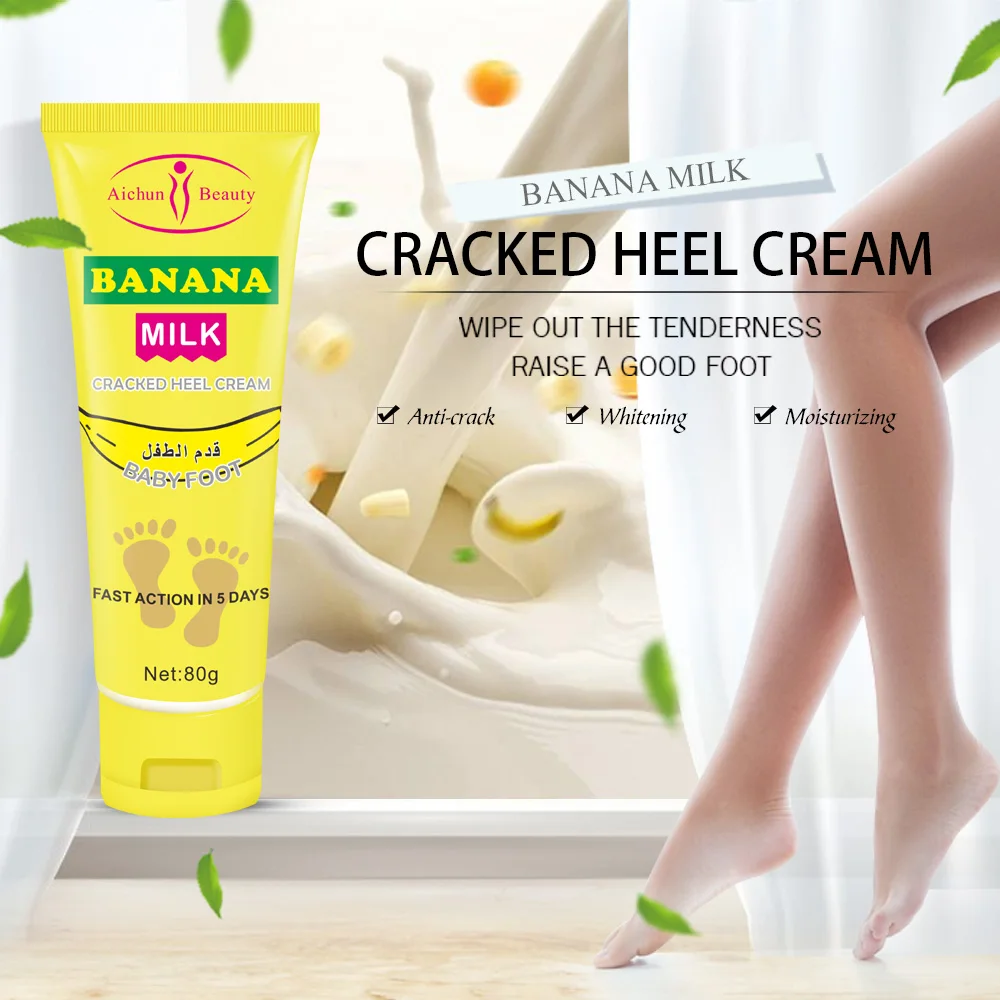 banana milk  foot cream care prevent dry crack repair moisturize moisturizing hand foot nourishing cream