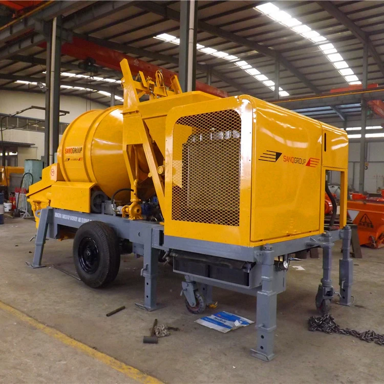 Небольшой мобильный гидравлический бетононасос прицепа с