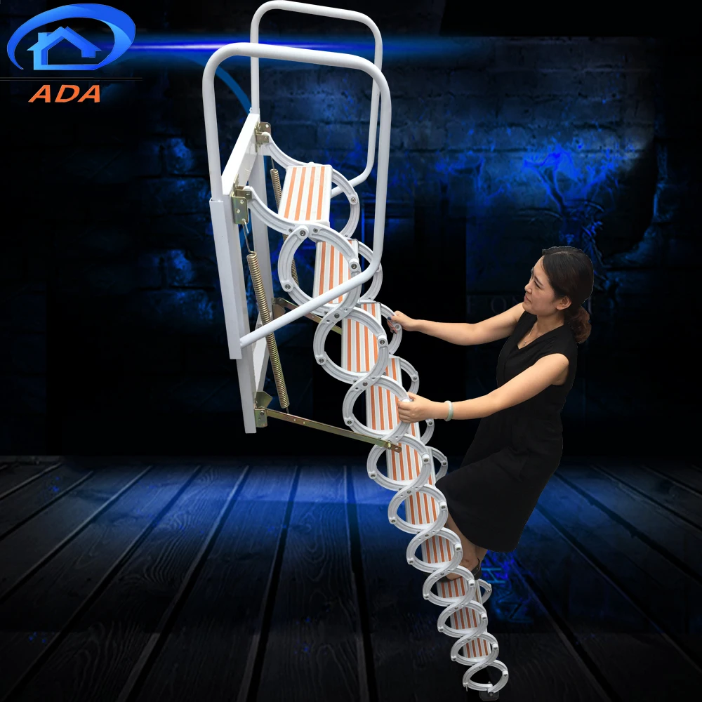 Combination step extension stairs collapsible ladder