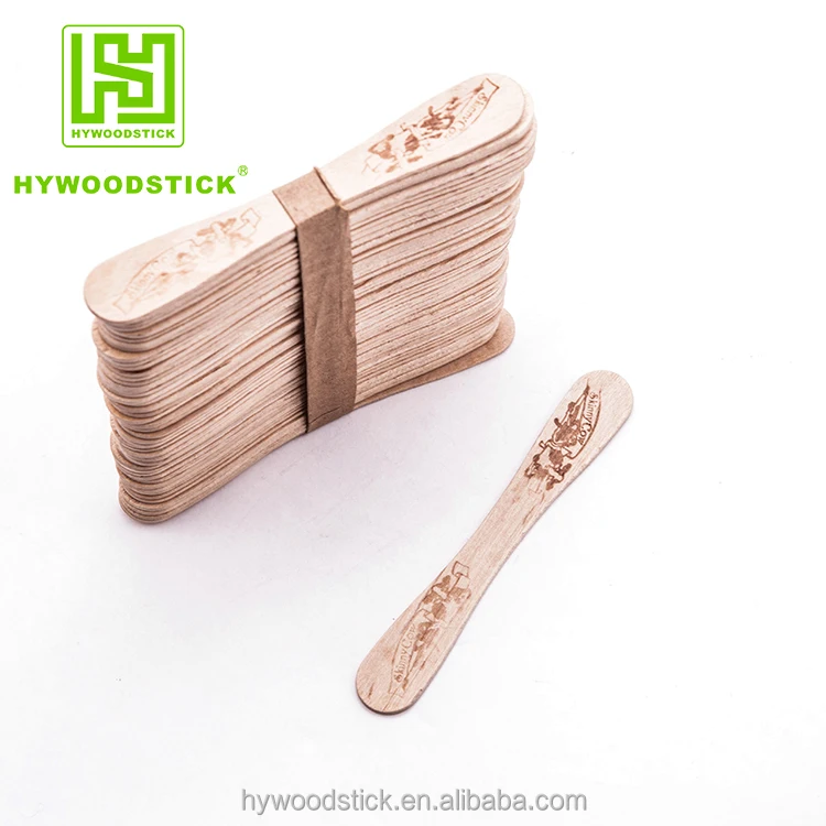 Wholesale Factory Colorful Wooden Ice Cream Stick Custom Popsicle Sticks