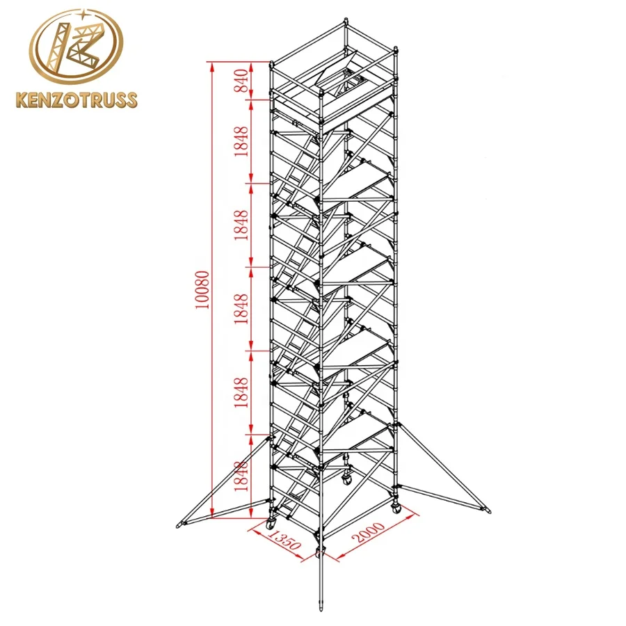 Kenzo Aluminum Portable Scaffolding for Sale