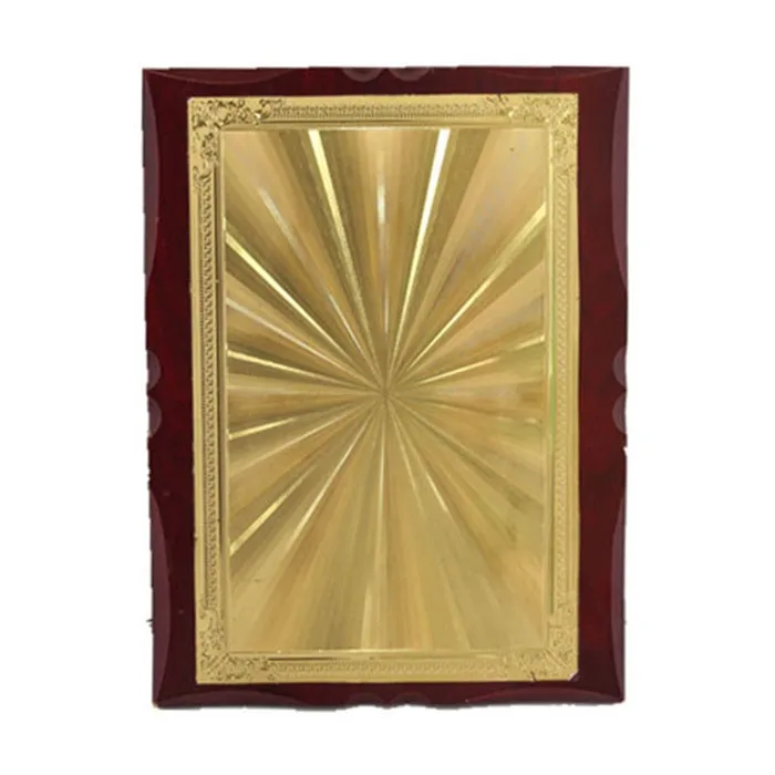 High Quality gold wood award plaque