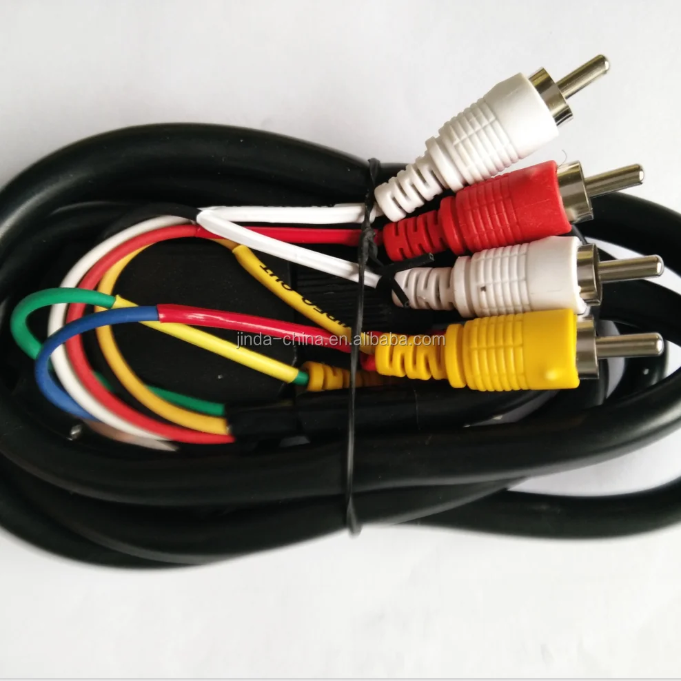 21pin SCART to  6rca 3rca 6 RCA audio cable