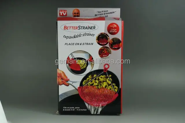 Multifunctional Kitchen Pot Pan Strainer Expandable Strainer Sieve Colander Water Filter Kitchen Accessories cook tool