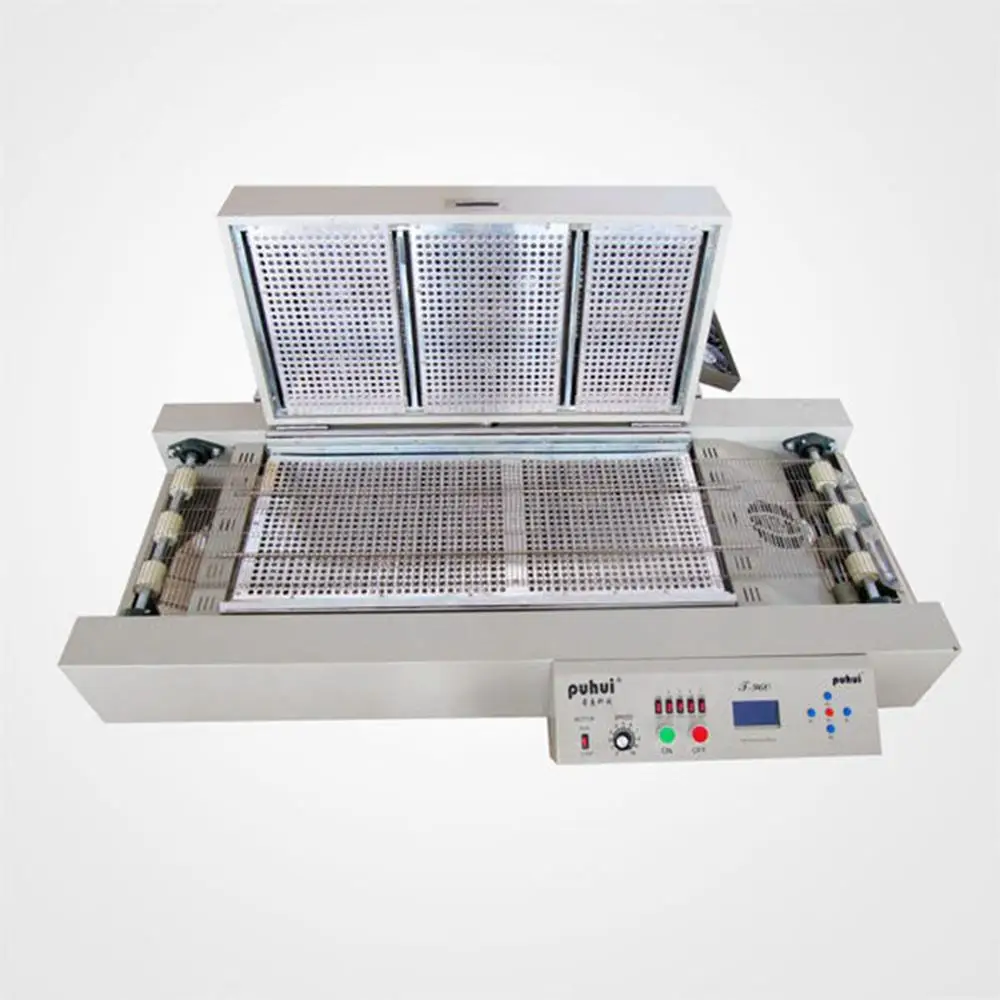 HOT sale Taian Puhui t960,infrared reflow 5 heating zone reflow oven for pcb assembly line