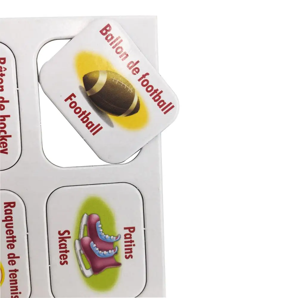 custom cardboard tile and token for kids