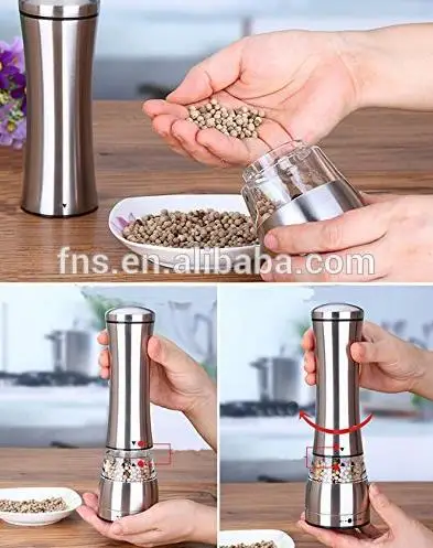 Stainless Steel Manual Salt and Pepper Grinder/New Design/ Salt and Pepper Mill