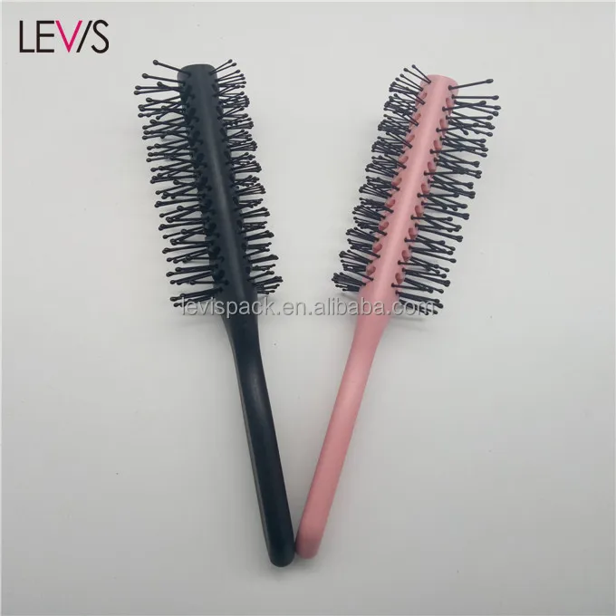 
Popular pink plastic double sided skeleton brush for women 
