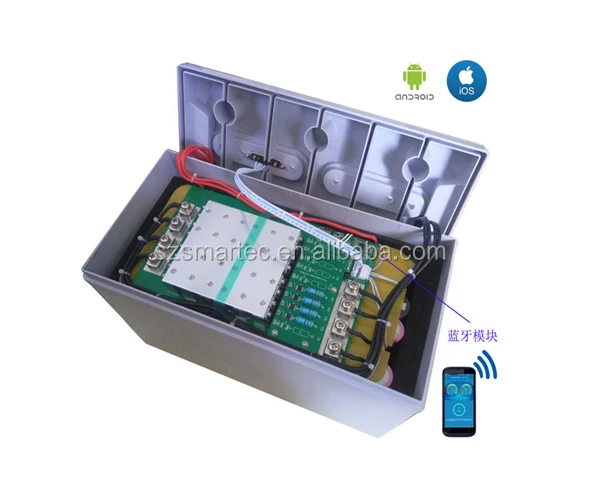 Литий-ионный Аккумулятор LiFePO4 глубокого цикла 12 В 100 Ач со встроенной системой управления солнечной батареей/AGV