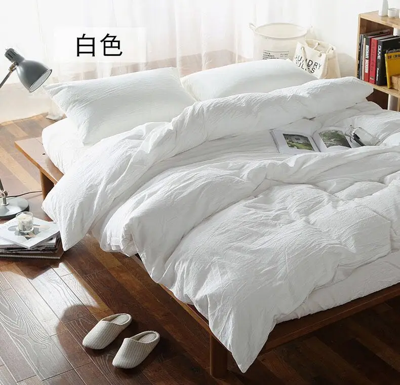 
Home Textile 100% cotton fabric buying price Duvet Cover, Comforter bedding washable yarn dyed sheet sets. 