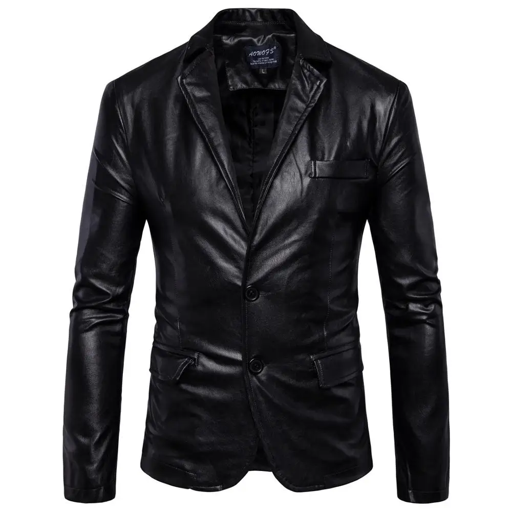 AMAZON shopify Spring Mens New PU Jacket Motorcycle Leather Jacket