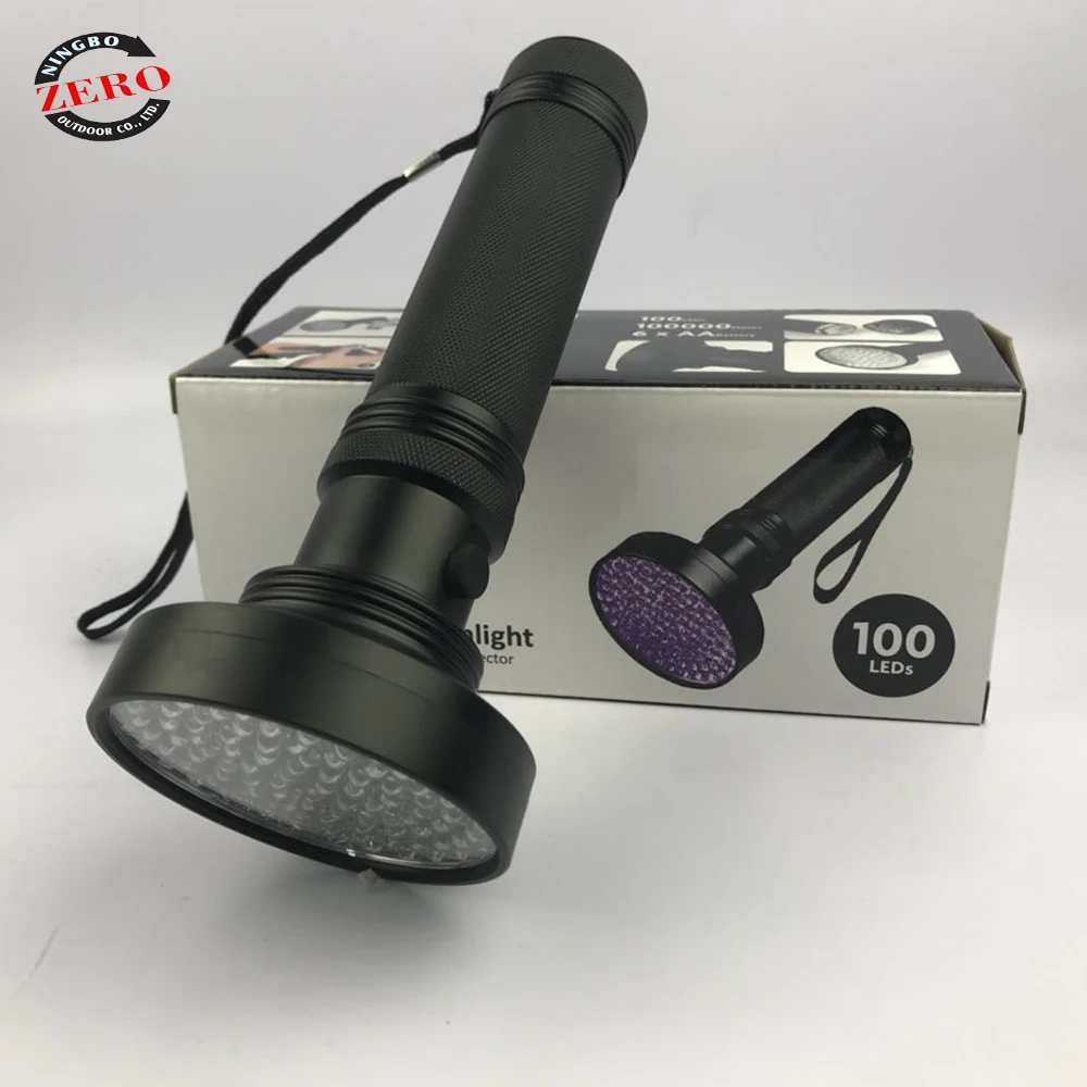 Black Light 100Uv Amber Detector 365Nm 365 Nm 265Nm Keychain 450Nm Aluminum Ultraviolet Scorpion 395nm 100 Led Uv Flashlight