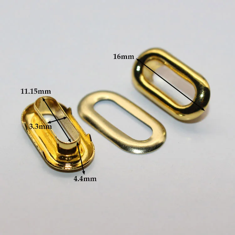 oeko tex metal brass rose golden eyelet for clothing/bag