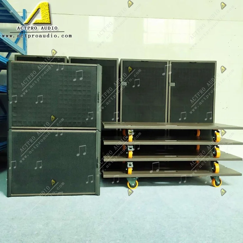 KR208 subwoofer passive with amplifier and  Speaker cable