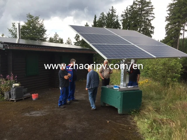 
Double axis solar tracking system 