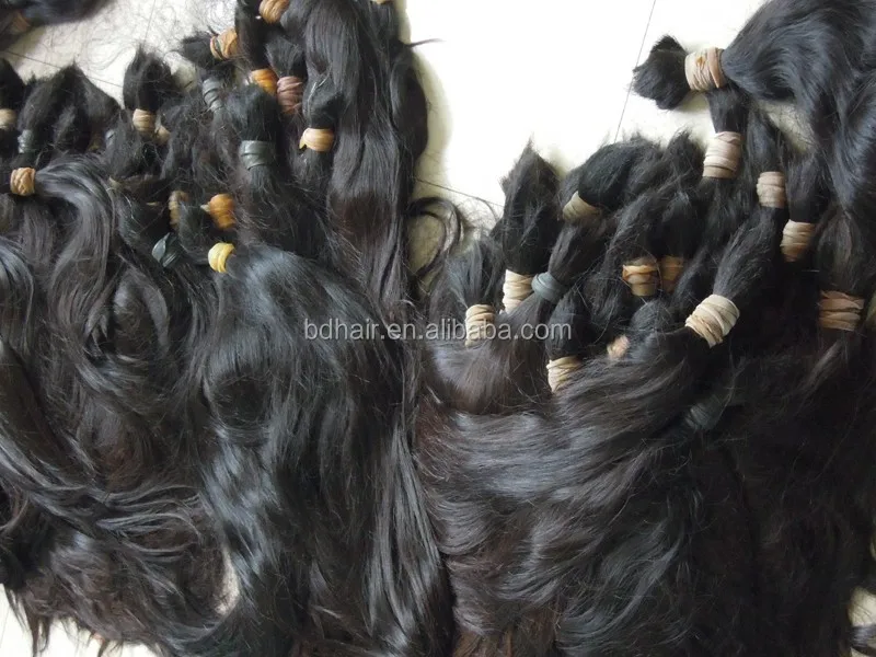Silky smooth straight unprocessed indian natual color raw virgin bulk remy human hair can be blonde