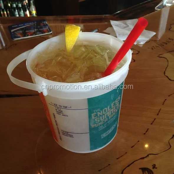32OZ cheaper halloween durable plastic punch bucket cocktail bucket