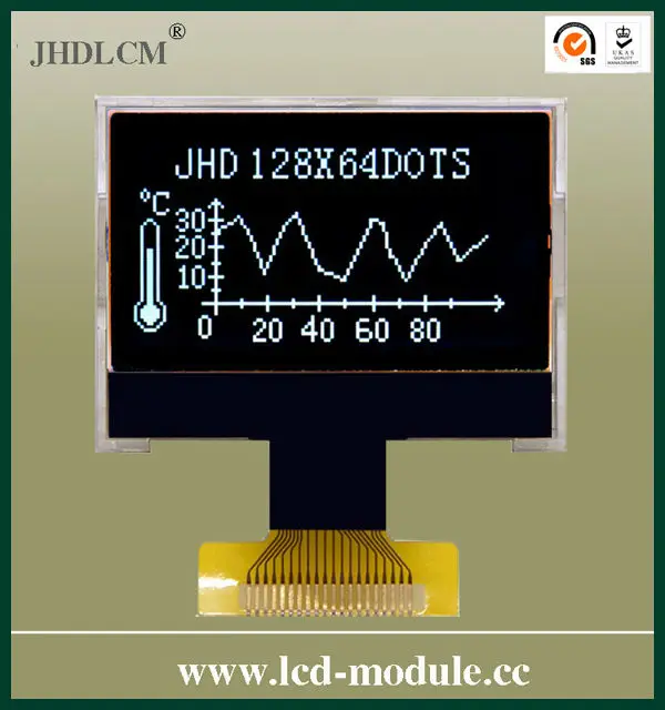 черный подсветка белый слово 128x64 цветной жк-дисплей JHD12864-G105BTW-BL
