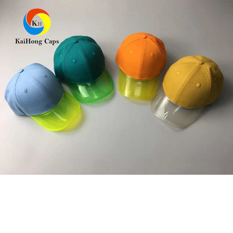 2022 Hot Sale KaiHong Transparent Visor Baseball Summer hats From BSCI Audit Factory Sedex 4P Audit Factory