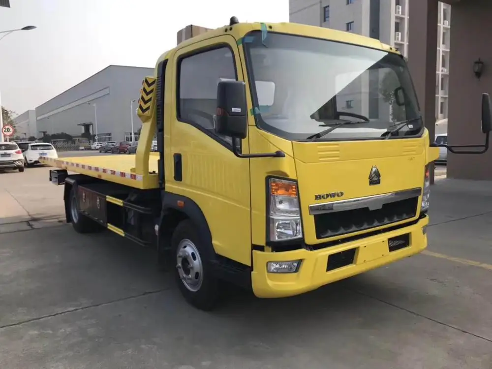 Howo 6 wheelers truck mounted wrecker/flatbed towing truck 5tons for sale