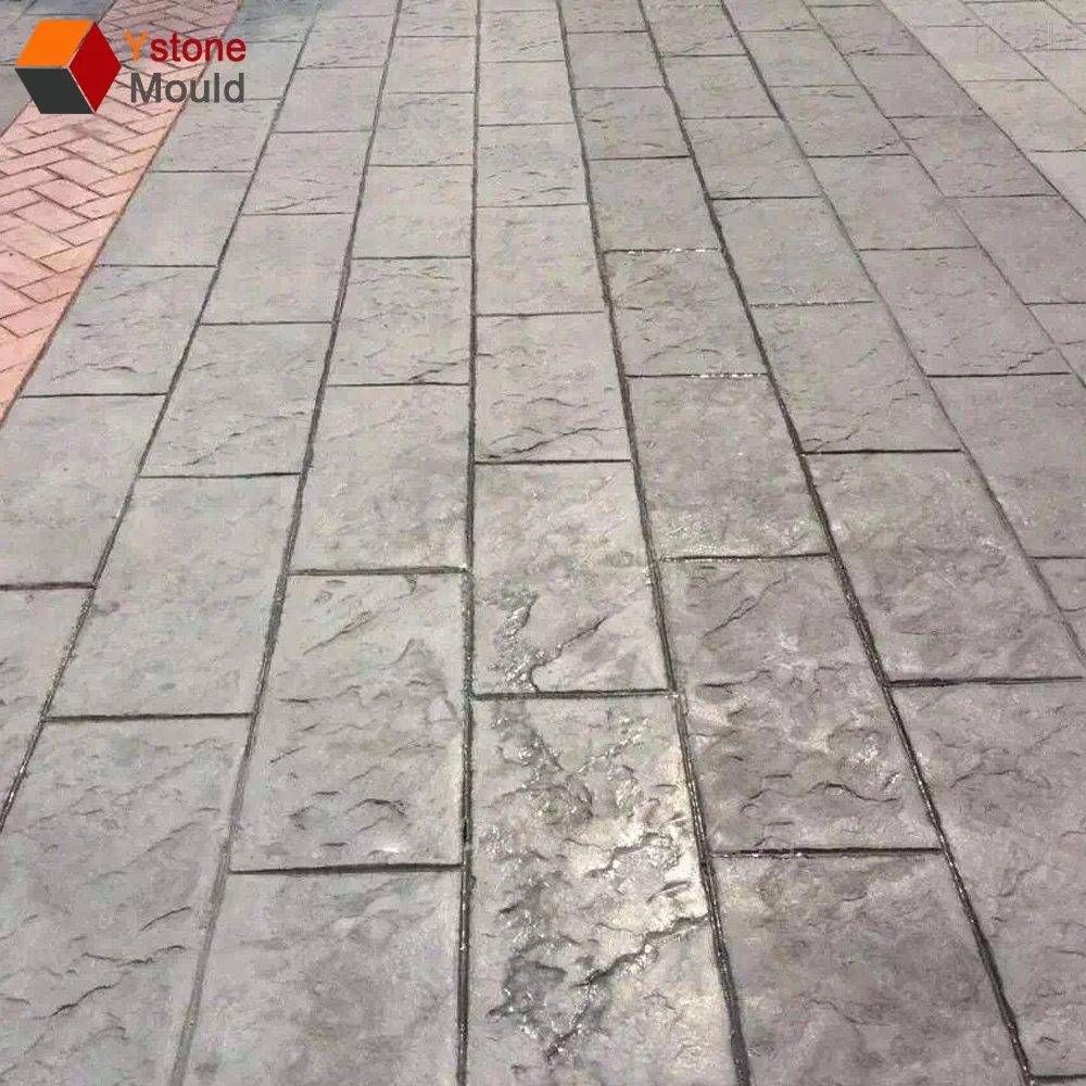 PU concrete stamp manufacturer rubber stamp mould ashlar pattern