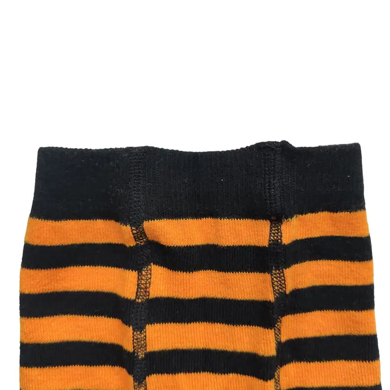 Girls Full length Bamboo Fibre Leggings plain pants with Striped Pattern