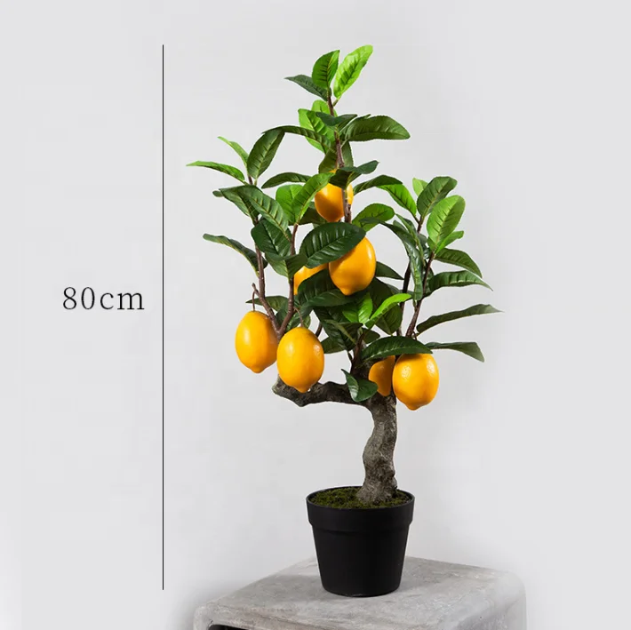 
artificial lemon tree fruit tree plant bonsai fresh fruit tree for decoration 
