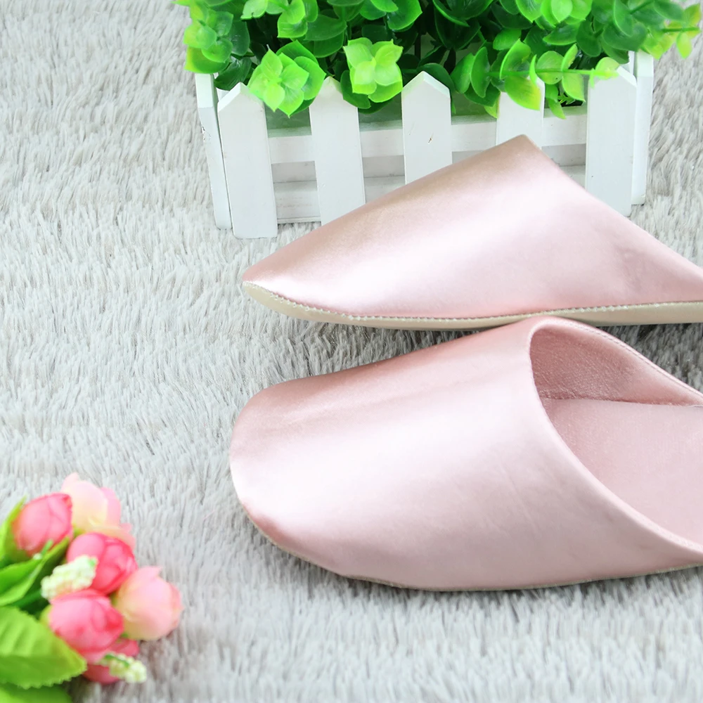pink beauty women indoor spa  slipper shoes
