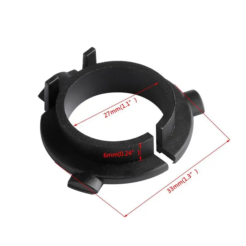 
car wireless H7 Led Headlight Bulbs lamp Black Plastic Adapter Holders For Hyundai/Skoda/Kia/Nissan 