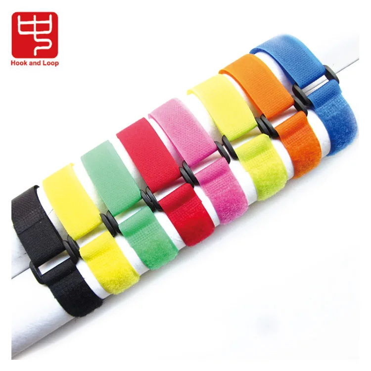 Heavy duty hook and loop strap withe metal buckle